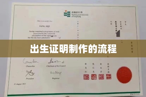 雅安出生证明制作的流程