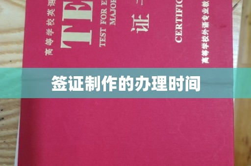 雅安签证制作的办理时间